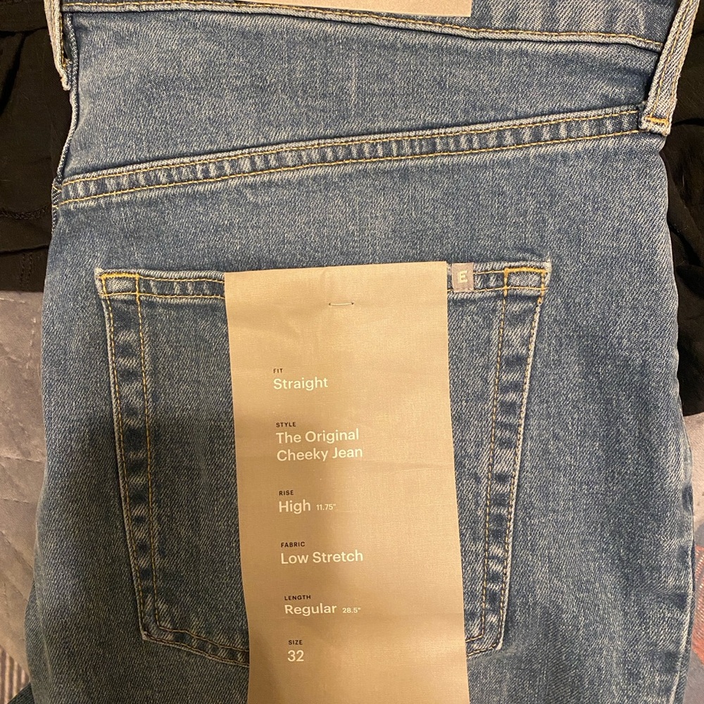 Everlane High Rise Blue Denim Jeans